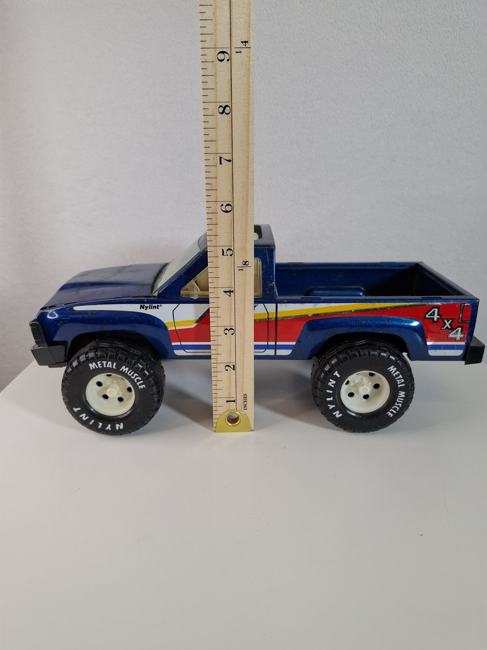 Vintage 90's Blue Red 4x4 Toy Pickup Truck - Kids Toy - Picture 9 of 11